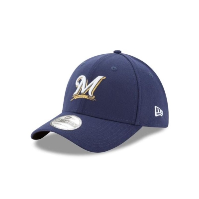 Milwaukee Brewers Gorra | New Era MLB Team Classic 39thirty Stretch Fit Cap Mexico - Azules